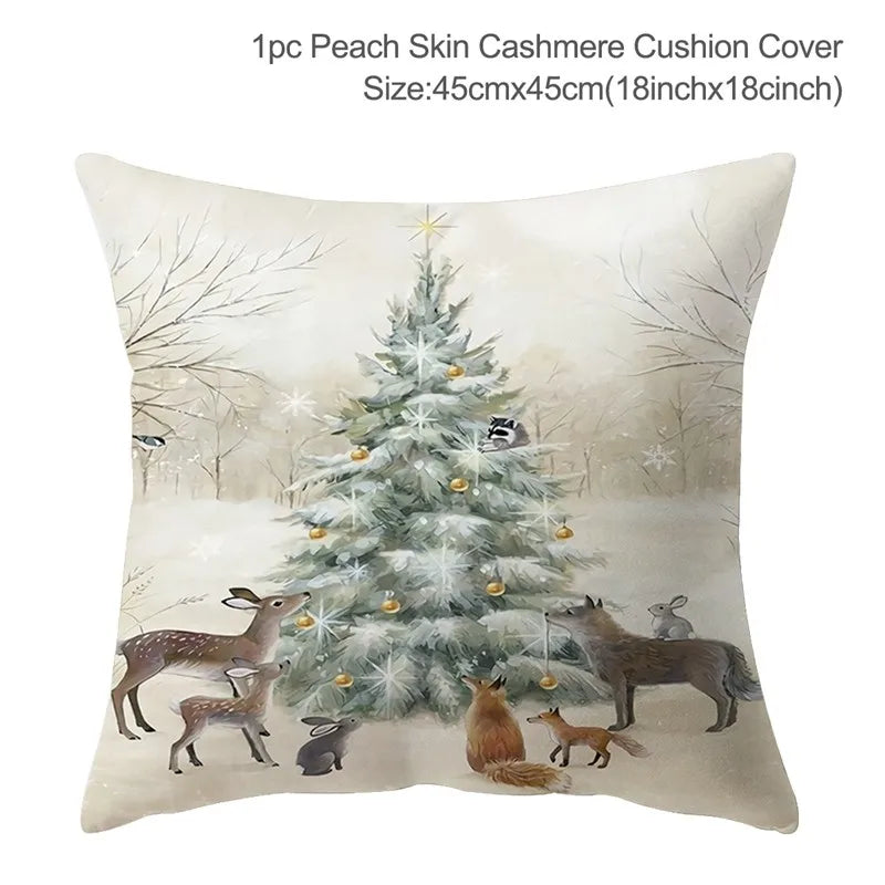 Morozac Christmas Cushion Cover 45cm - Holiday Pillow Case Decor
