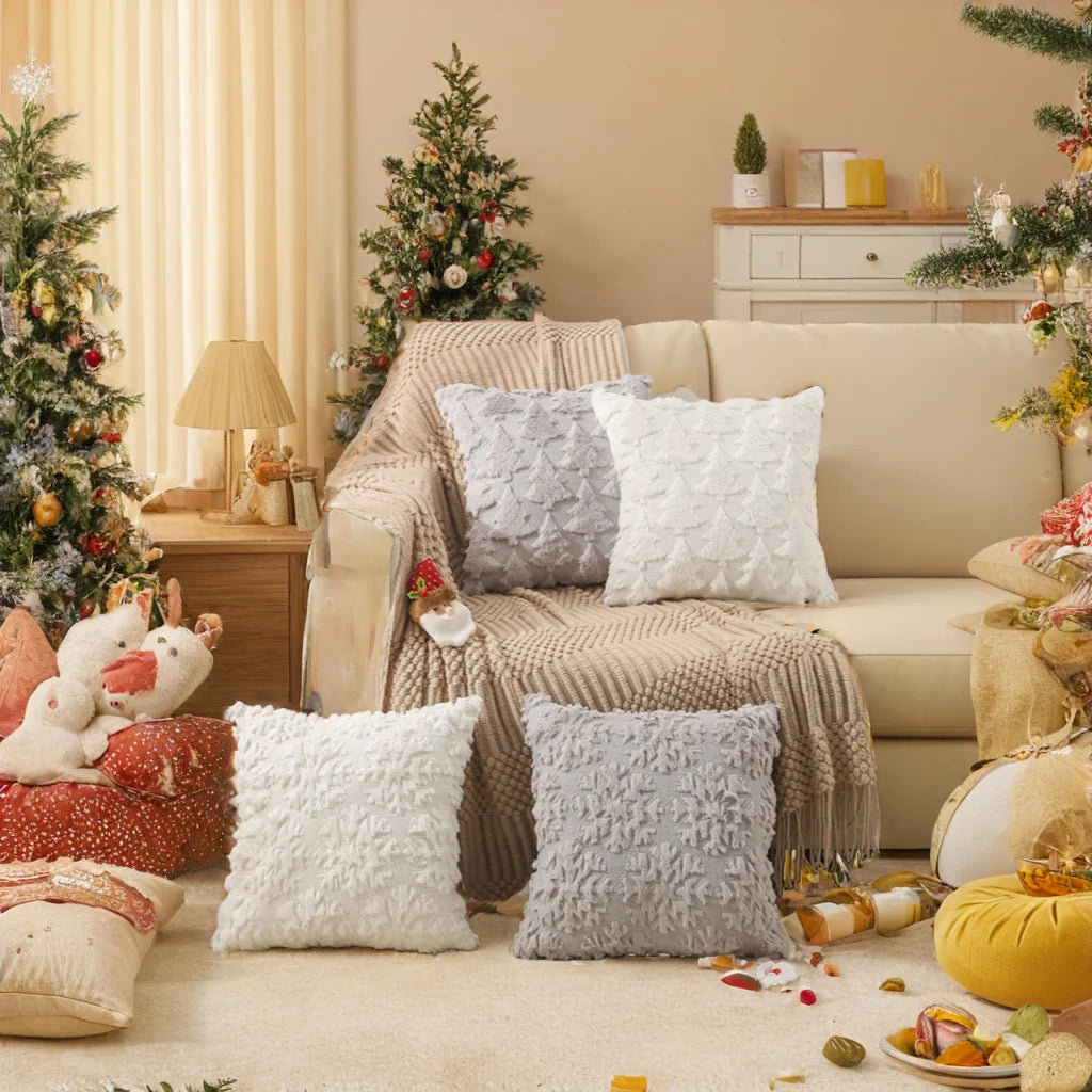 Casanova Nordic Christmas Pillow Covers - Minimalist Sofa Cushion Covers
