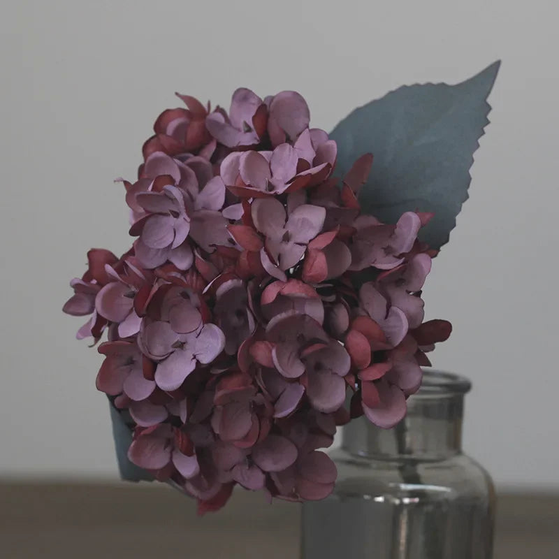 Lipsy artificial hydrangea burgundy wine flower deep rich color