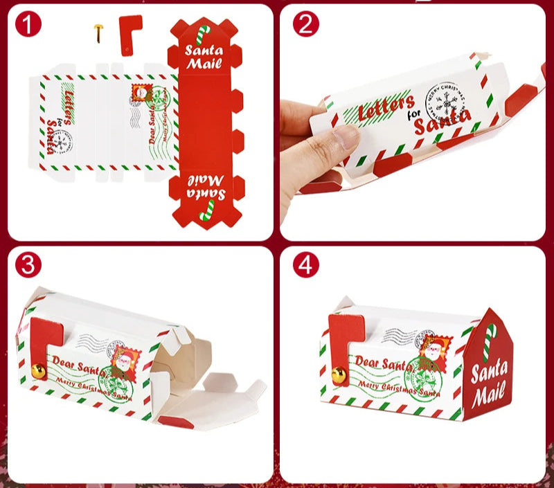 Nova Christmas Mailbox Gift Boxes - 6/24pcs Cookie Candy Packaging