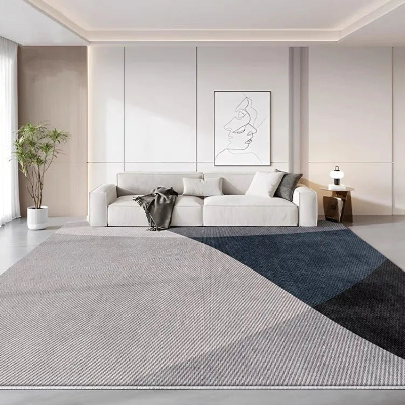 Cloudee Velvet Circle Carpet - Nordic Wabi-Sabi Living Room Rug