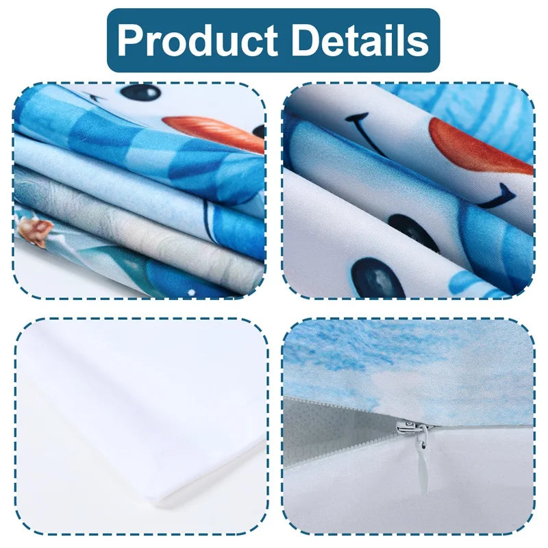 Micasa Christmas Cushion Covers 4-Pack - Holiday Pillow Cases