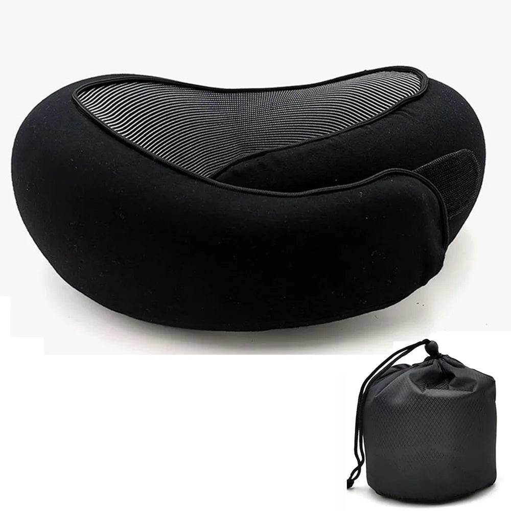 Travel Neck Pillow - U-Shaped Memory Foam for Neck Support & Comfort