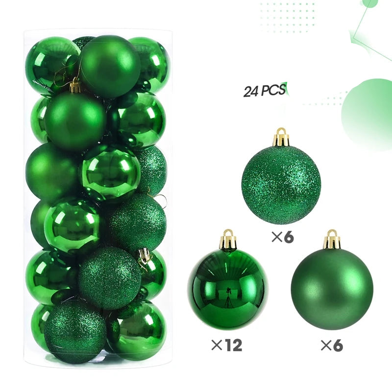 Morris Shatterproof Christmas Ball Ornaments - 30mm & 40mm Safe Holiday Tree Decorations