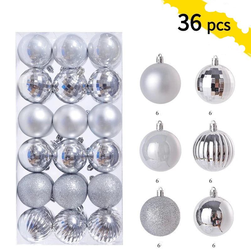 Morris Shatterproof Christmas Ball Ornaments - 30mm & 40mm Safe Holiday Tree Decorations