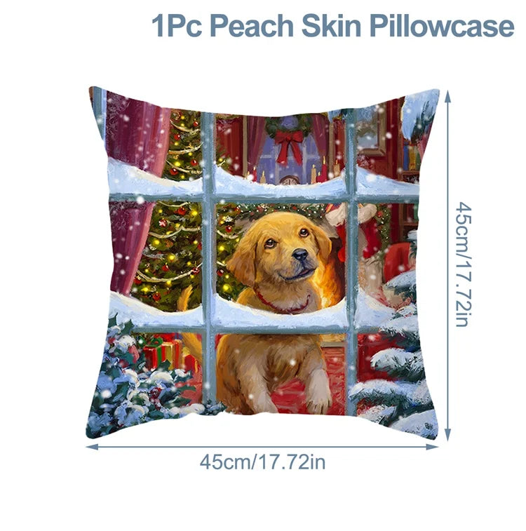 Vacanza Christmas Santa Cushion Cover 45cm - Decorative Holiday Pillow Case