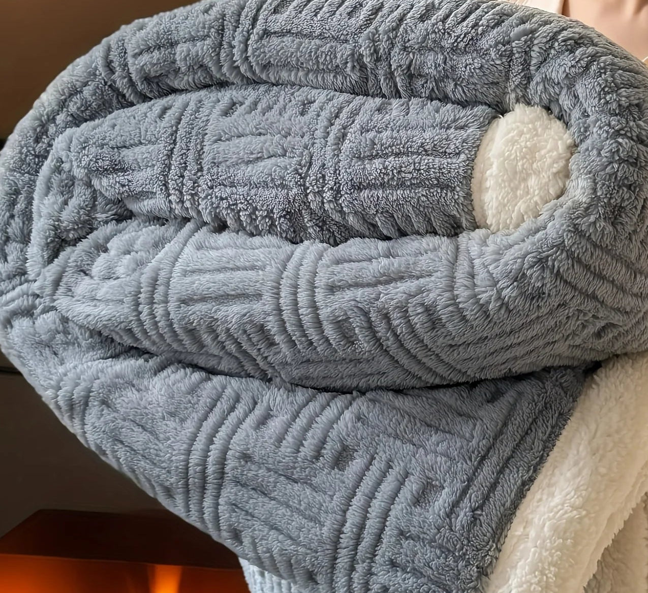 Matrix Premium Vintage Double Blanket - Milk Velvet Home Throw