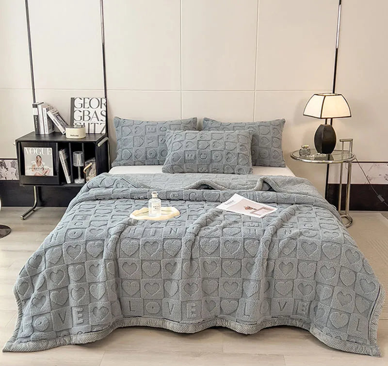 Cosmos Premium Taffeta Velvet Blanket - Double-Sided Plush Throw