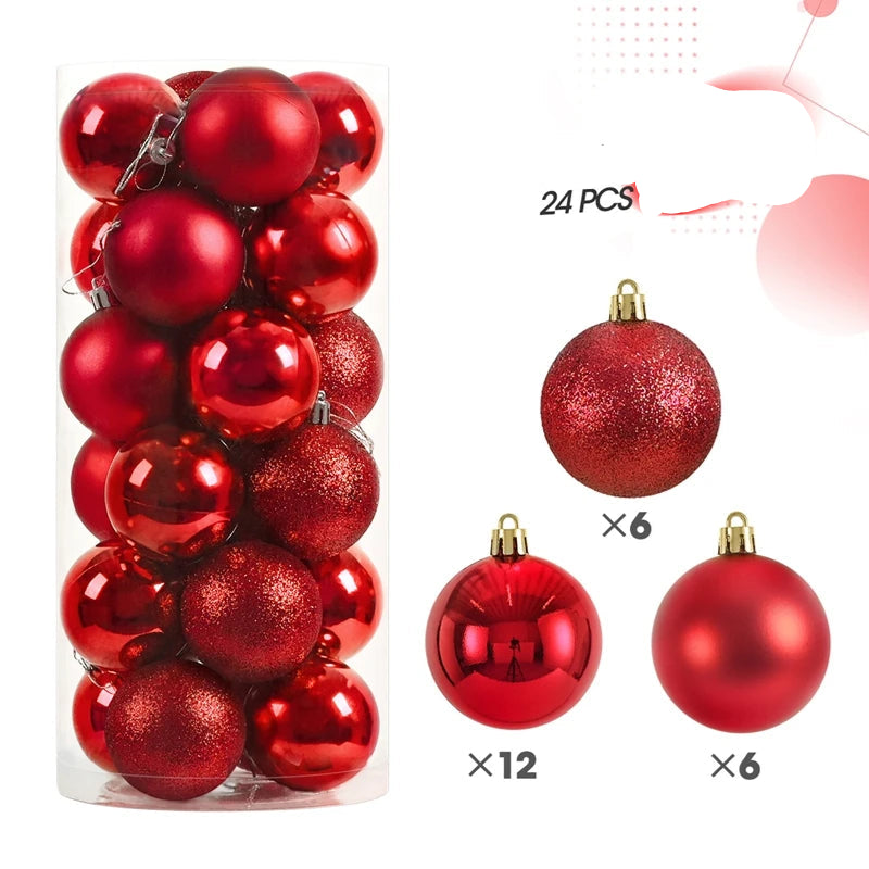 Morris Shatterproof Christmas Ball Ornaments - 30mm & 40mm Safe Holiday Tree Decorations