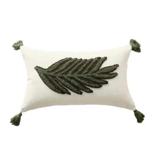 Myra Christmas Tufted Cushion Cover with Tassel - Holiday Pillow Case 45x45cm