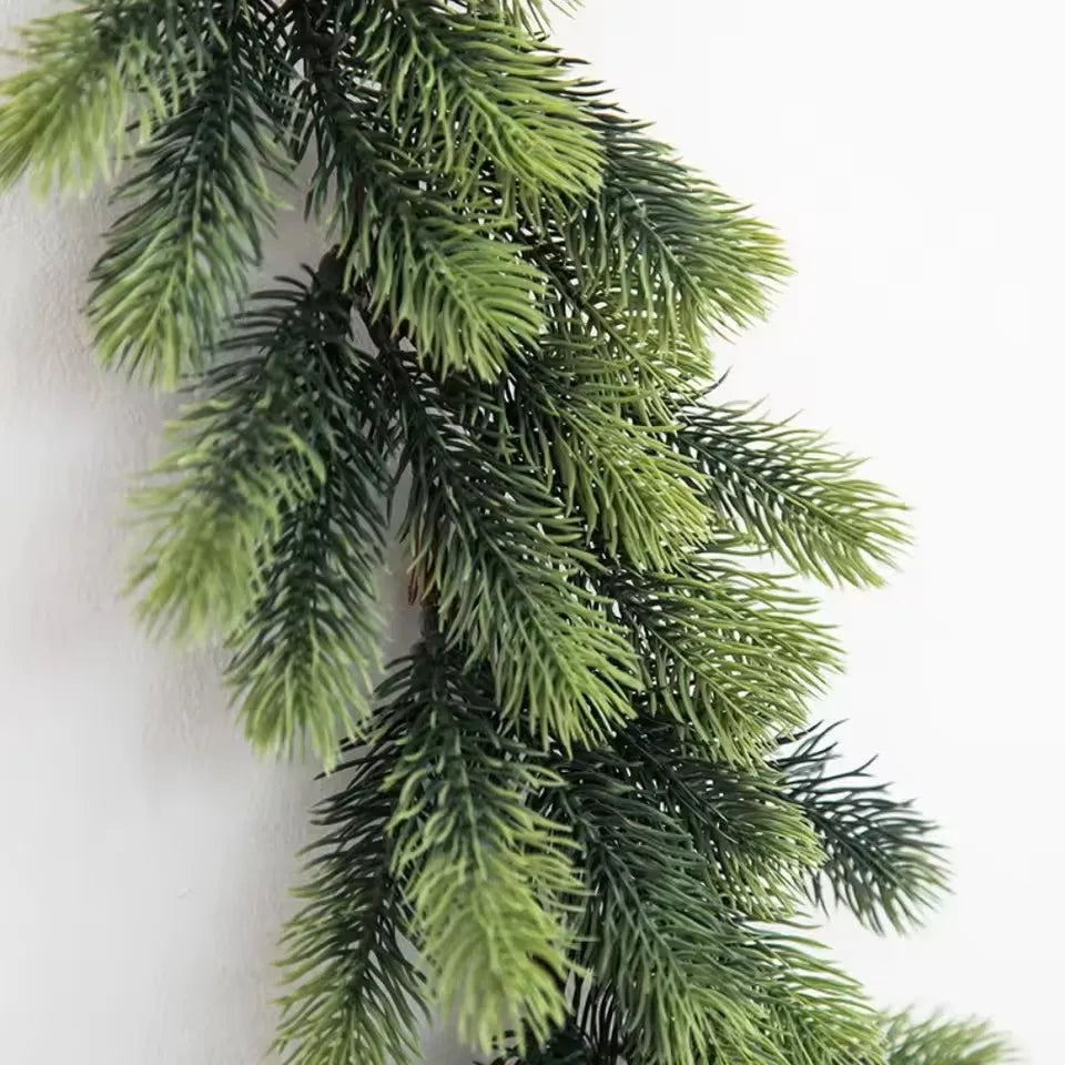 Maxira Premium Norfolk Pine Garland - 6.2ft Christmas Greenery Decor