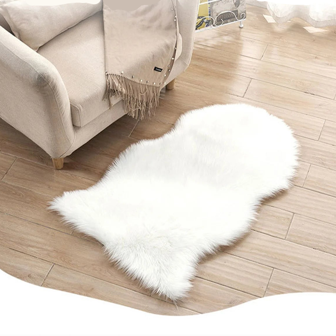 Cameron Plush Shag Carpet - Soft Fluffy Floor Mat for Living Room & Bedroom