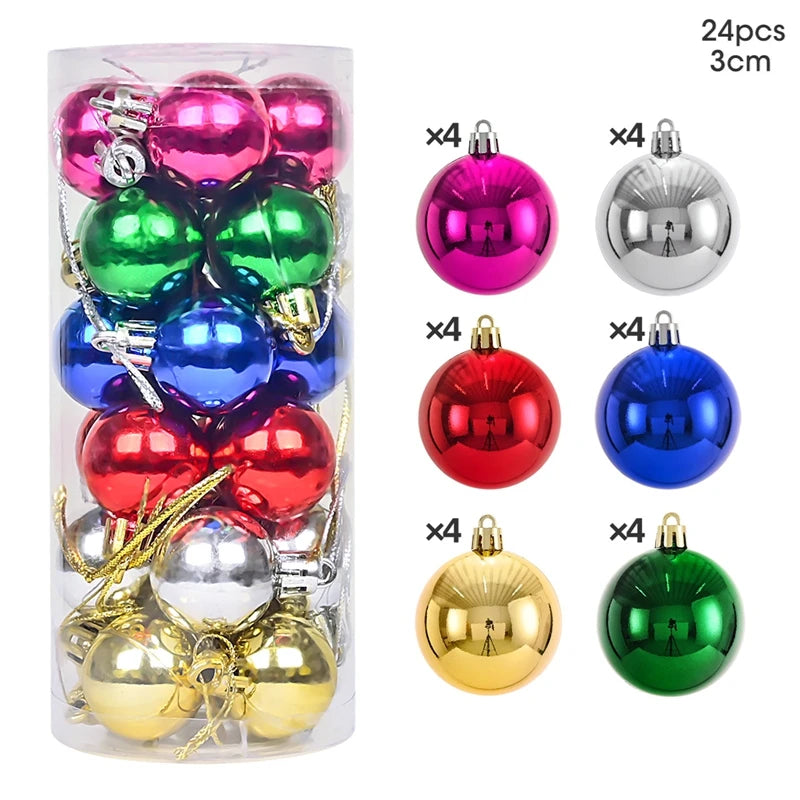 Morris Shatterproof Christmas Ball Ornaments - 30mm & 40mm Safe Holiday Tree Decorations