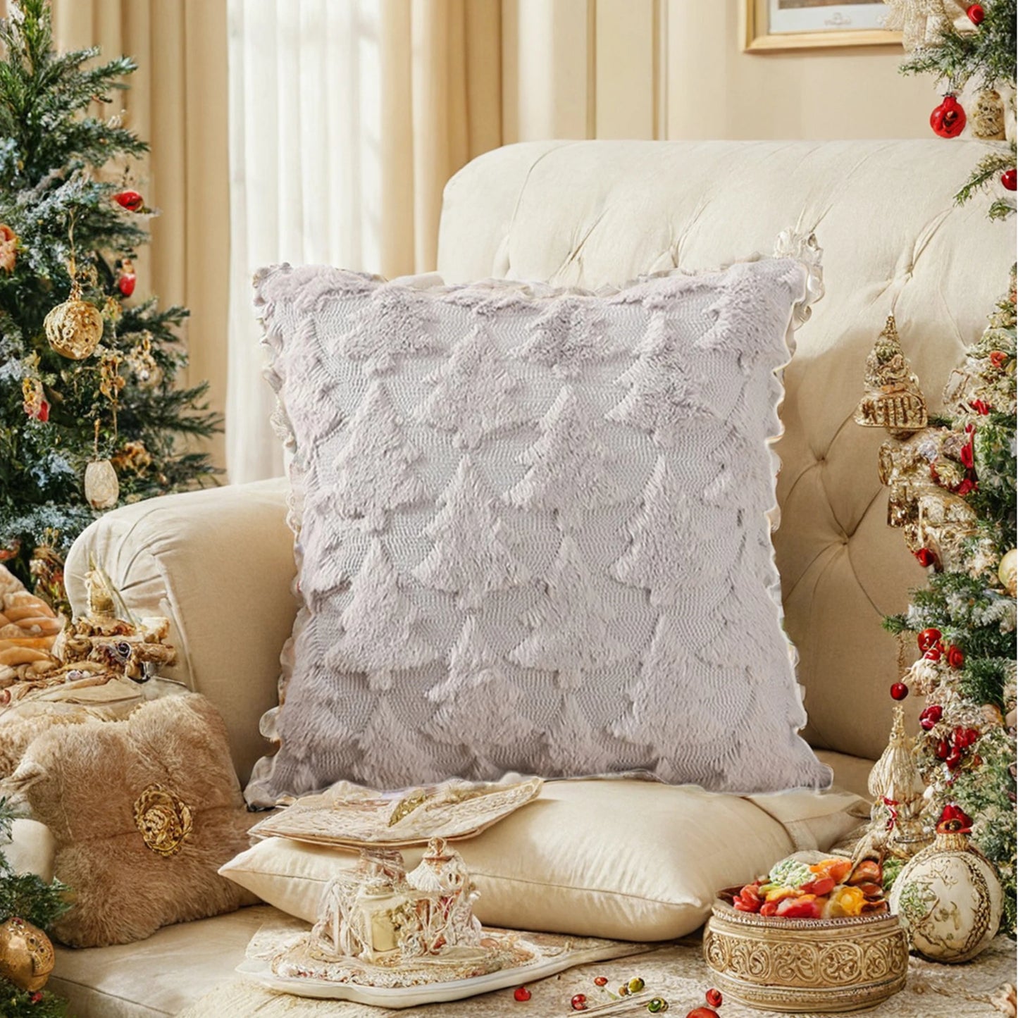 Casanova Nordic Christmas Pillow Covers - Minimalist Sofa Cushion Covers
