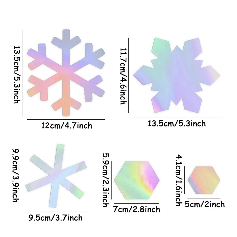 Bossim 4M Paper Snowflake Garland - Laser Cut Christmas Wedding Party Decoration