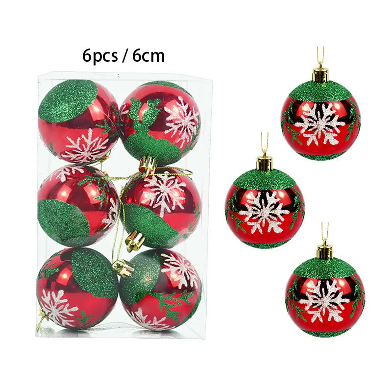 Amara 36Pcs Christmas Ball Ornaments 4cm - Shatterproof Holiday Tree Decoration Set