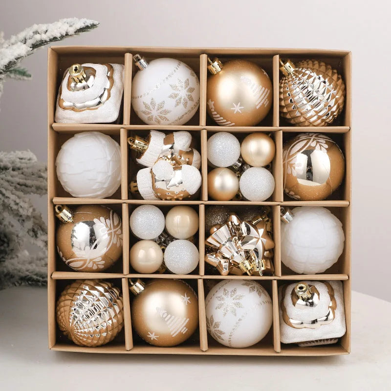 Bella Christmas Ball Ornaments Champagne - Premium Holiday Tree Decoration