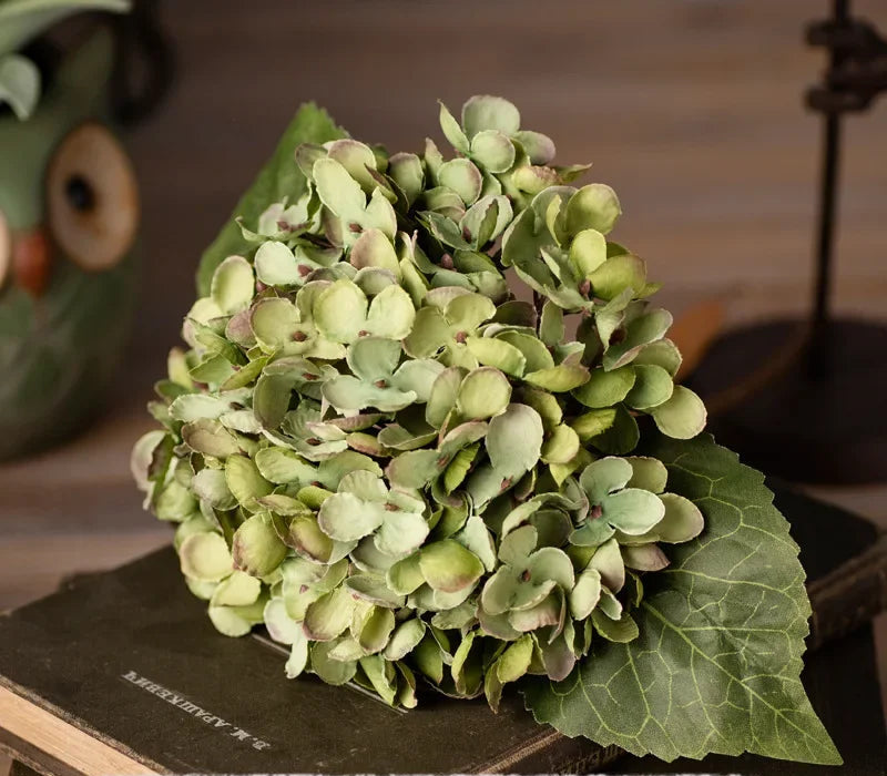 Lipsy artificial hydrangea green lime flower bunch display
