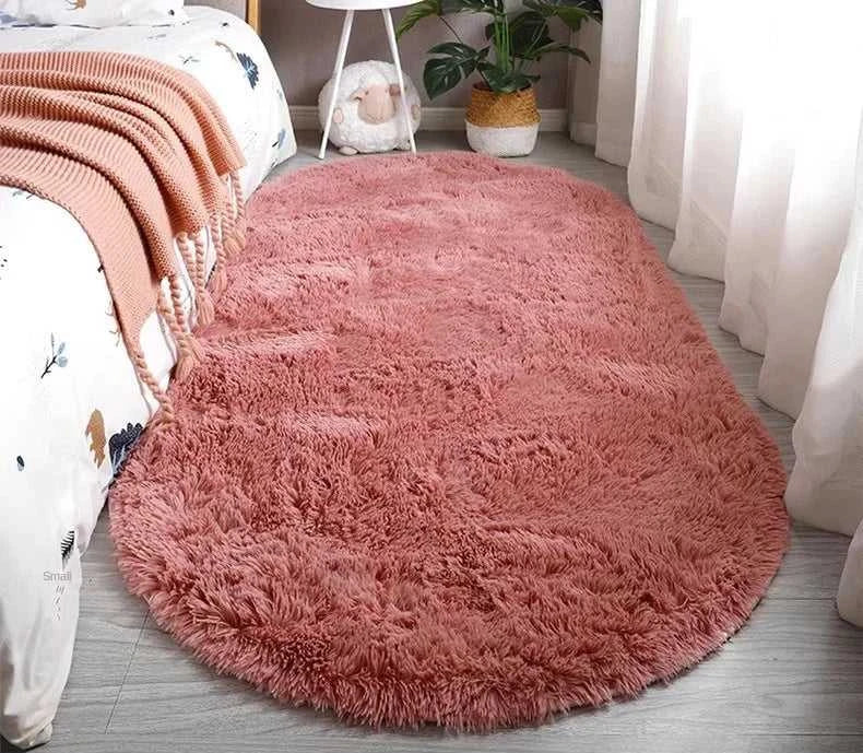 Adire Oval Shag Rug - Tie-Dye Long Pile Carpet for Bedroom & Living Room 14:200002984;5:200007736 BY Rugs