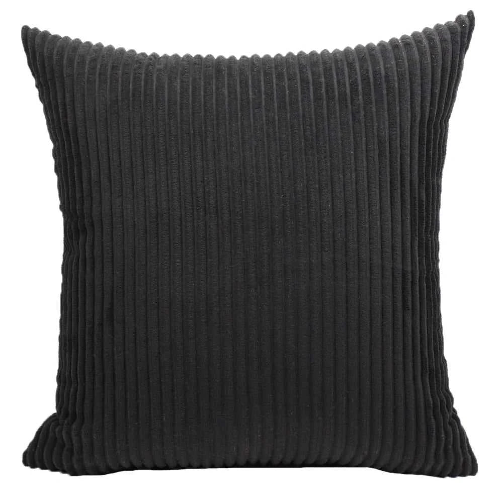 Adiva Striped Corduroy Cushion Cover - 45/50/60cm Sofa Pillow Case 14:771#Rattan;5:201336412#30X50CM Cushion Covers