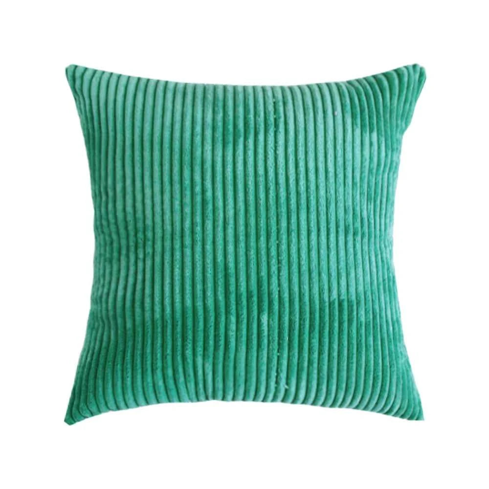 Adiva Striped Corduroy Cushion Cover - 45/50/60cm Sofa Pillow Case 14:771#Rattan;5:201336412#30X50CM Cushion Covers