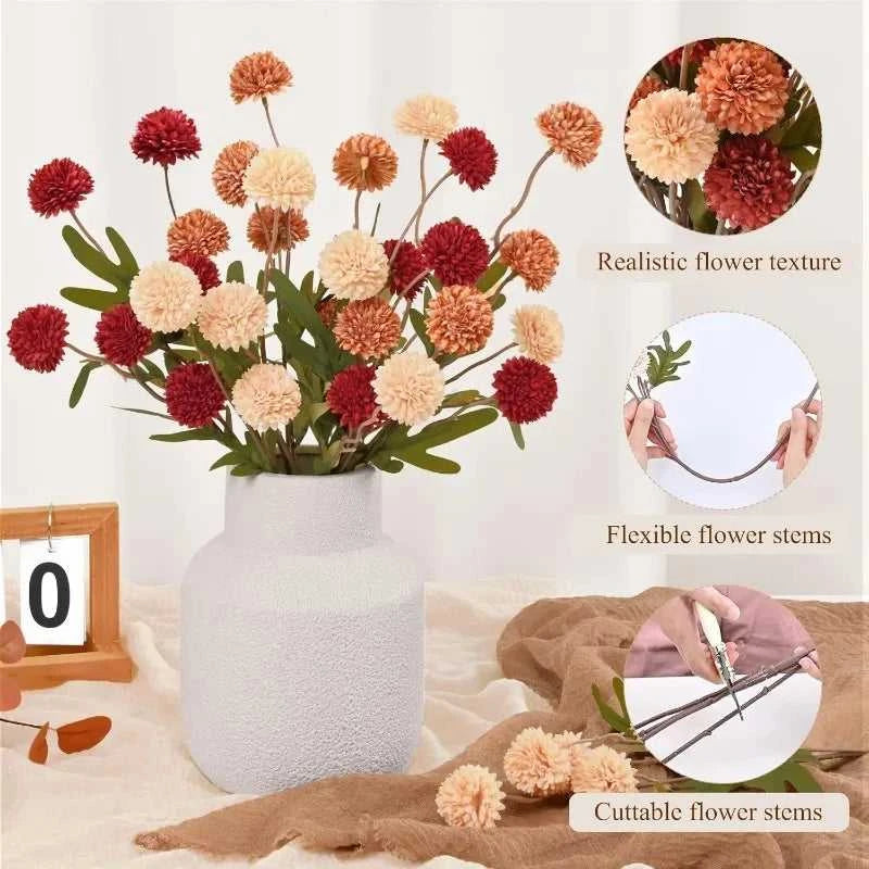 Atelier Artificial Chrysanthemum Flowers 50cm - Home & Dining Decor 14:496#Orange;5:100014066#50cm Artificial Flowers