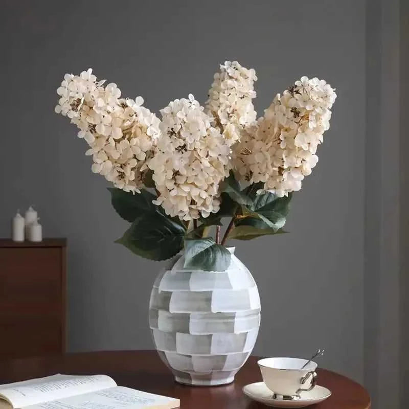 Belleza Silk Hydrangea Stem - Artificial Flower for Centrepiece & Home Decor 14:202888825#White Artificial Flowers