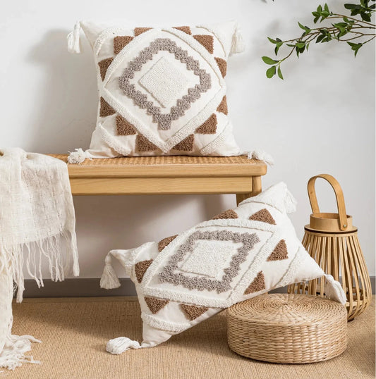 Calla Boho Geometric Pillow Cover - 2 Colors - Decorative Cushion 14:365458;5:202949817#300mmx500mm Cushion Covers