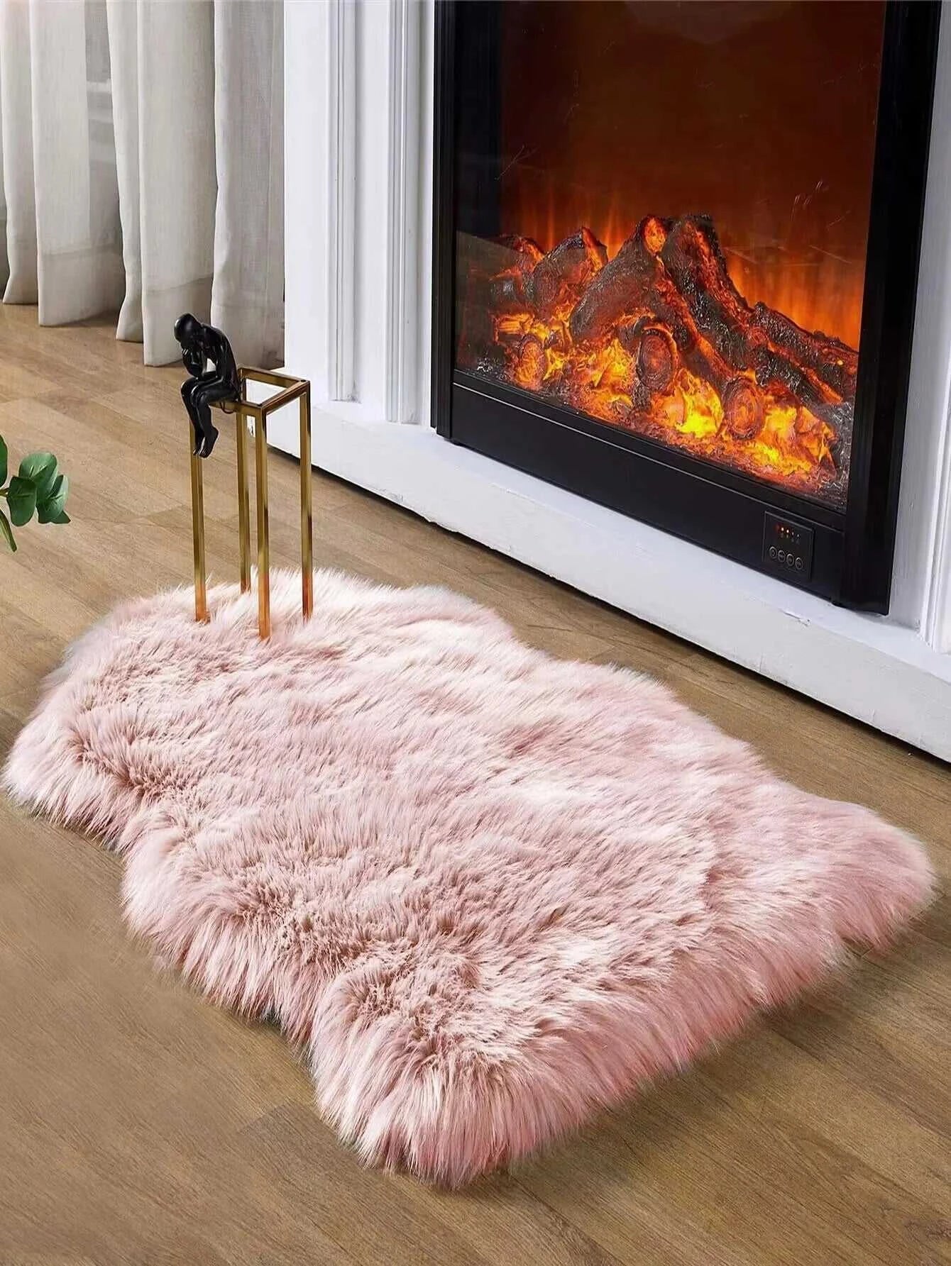 Cameron Plush Shag Carpet - Soft Fluffy Floor Mat for Living Room & Bedroom 14:29#baisepingdiyu;5:200007736#40cmx60cm Rugs