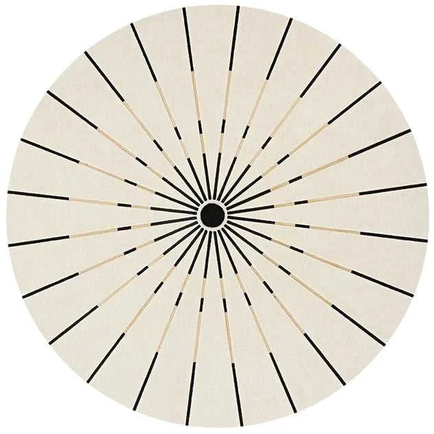 Home Thicken Non-slip Mat Modern Minimalist Carpets for Living Room Fluffy Soft Bedroom Decor Stripe Carpet Large Area Round Rug 14:1063#K;5:200844318#300x300cm Carpets