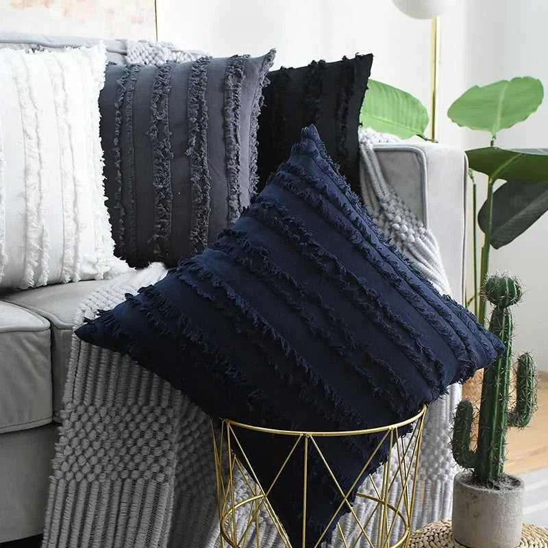 Nordic Style Cushion Cover Cotton Pillow Cover Boho Decorative Pillows for Sofa Living Room Home Decor Pillowcase 45x45cm 50x50 14:771#Yellow;5:201298983#30cmx50cm(1PC) Cushion Covers