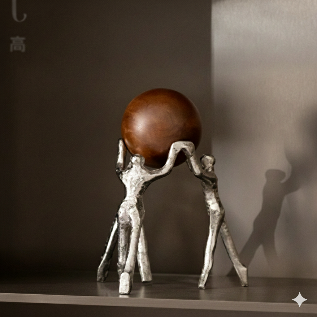 Pillary Earth Guardian Resin Sculpture | Desktop Character Figurine Ornament 14:200006151#ornament