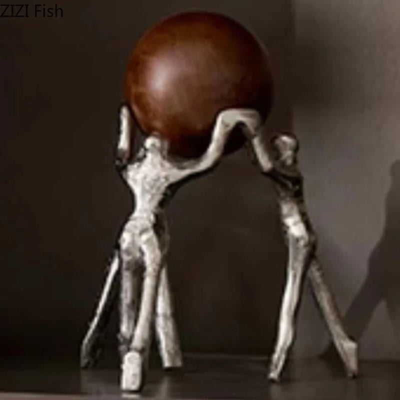 Pillary Earth Guardian Resin Sculpture | Desktop Character Figurine Ornament 14:200006151#ornament