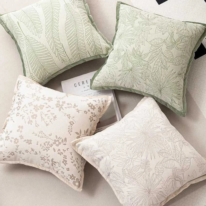 Eleganza Luxury Chenille Throw Pillow Covers - Jacquard Cushion Cases 14:193#Style 01;5:201298988#40X40cm Cushion Covers
