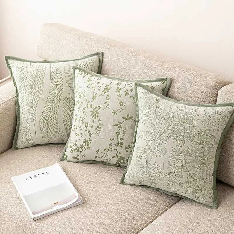 Eleganza Luxury Chenille Throw Pillow Covers - Jacquard Cushion Cases 14:193#Style 01;5:201298988#40X40cm Cushion Covers