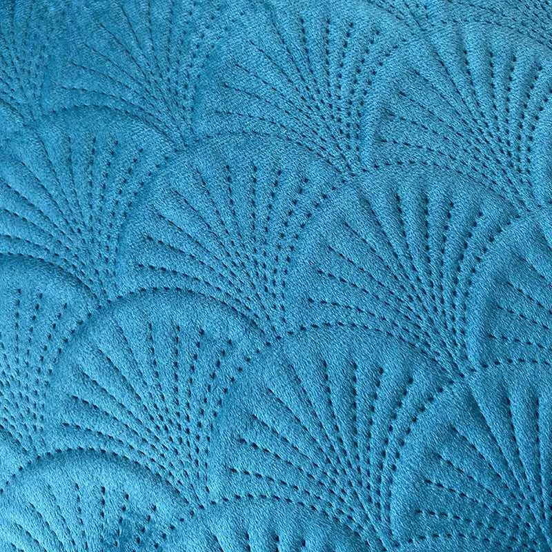 Fann Velvet Cushion Cover - Shell Pattern Double Sided Pillowcase 14:193#Dark Blue;5:4#45x45cm Cushion Covers