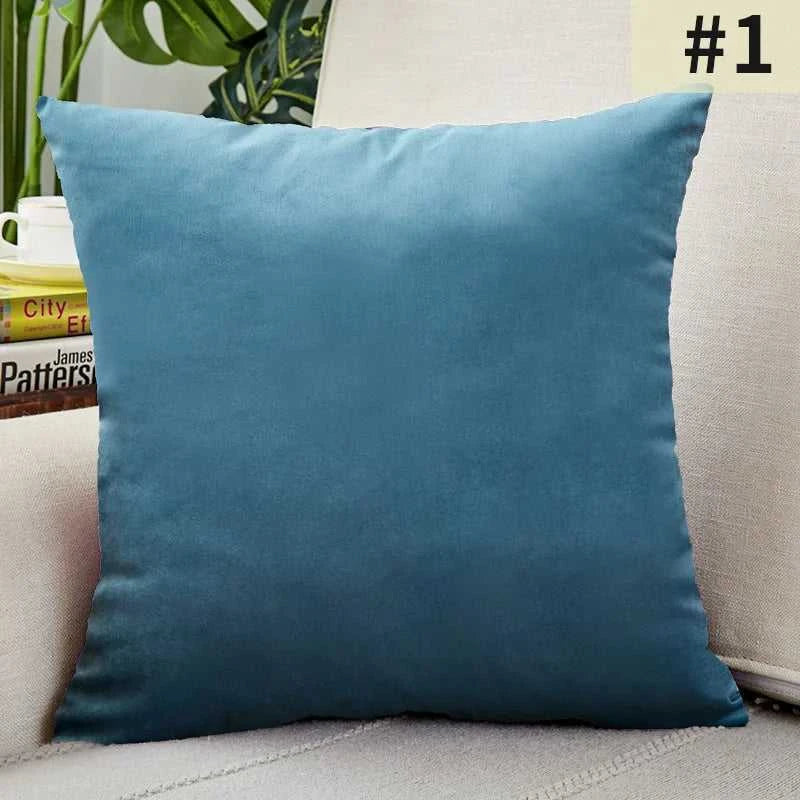 Gardenia Velvet Cushion Cover - Solid Color Throw Pillow Case 14:201450919#1;5:201298983#30x50cm Cushion Covers