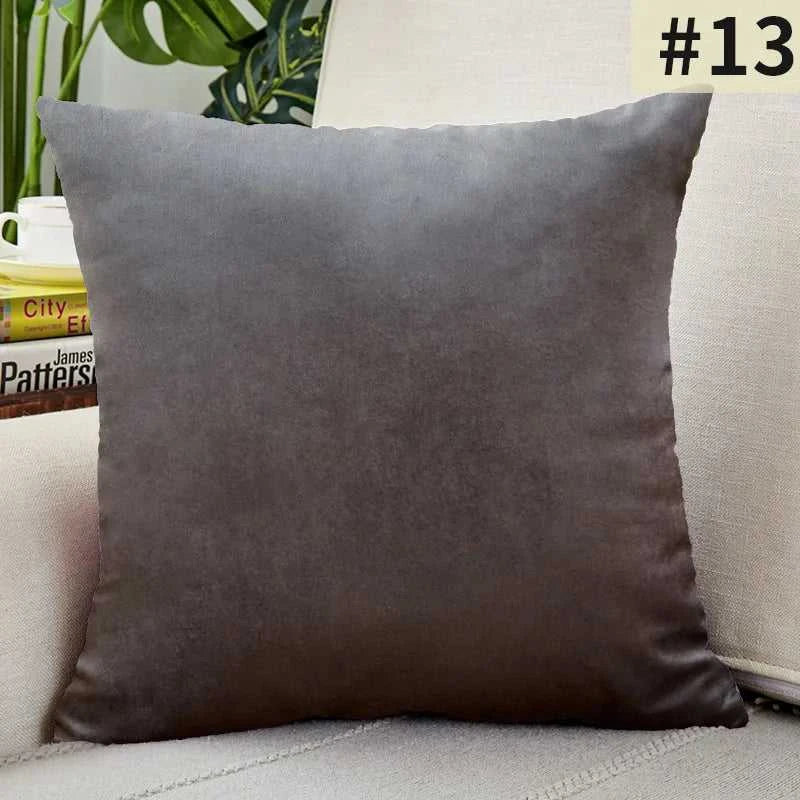 Gardenia Velvet Cushion Cover - Solid Color Throw Pillow Case 14:201450919#1;5:201298983#30x50cm Cushion Covers