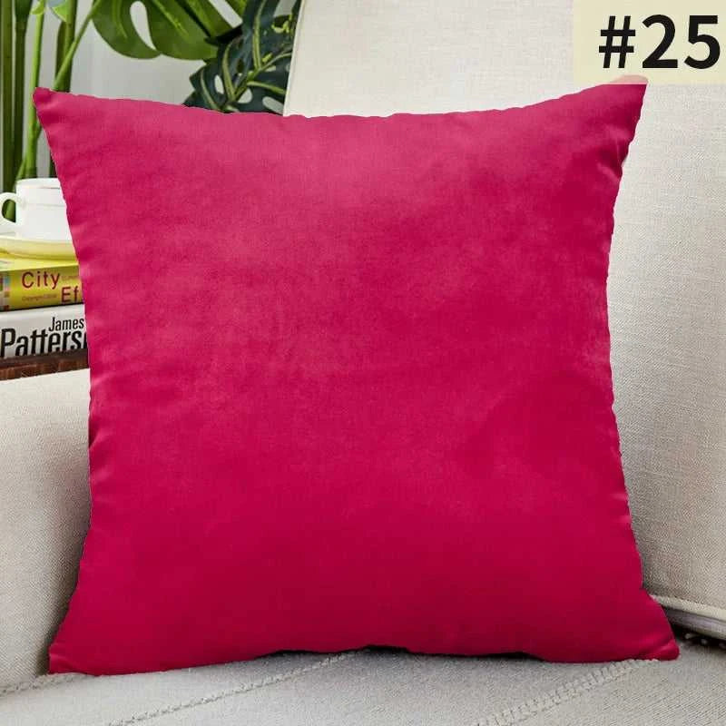 Gardenia Velvet Cushion Cover - Solid Color Throw Pillow Case 14:201450919#1;5:201298983#30x50cm Cushion Covers