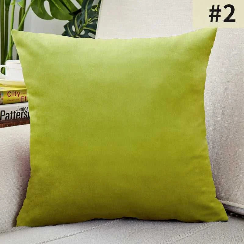 Gardenia Velvet Cushion Cover - Solid Color Throw Pillow Case 14:201450919#1;5:201298983#30x50cm Cushion Covers