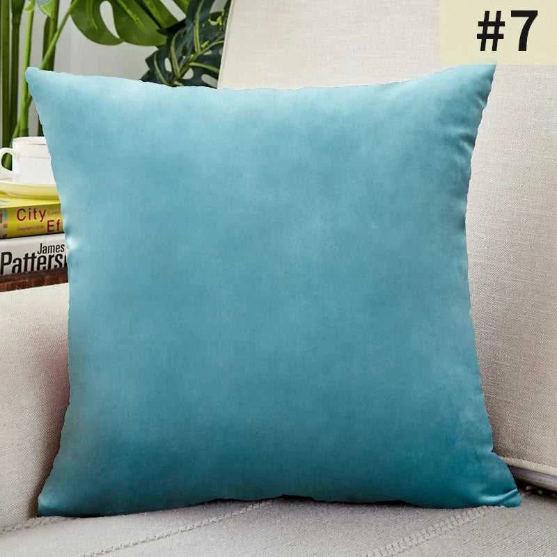 Gardenia Velvet Cushion Cover - Solid Color Throw Pillow Case 14:201450919#1;5:201298983#30x50cm Cushion Covers
