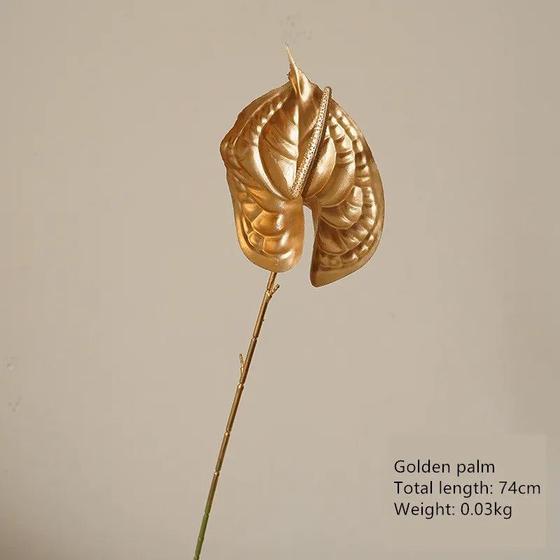 Gilda golden palm frond artificial arrangement - luxury botanical decor