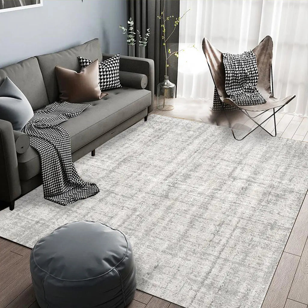 Mocco Modern Grey Area Rug | Premium Living Room Carpet