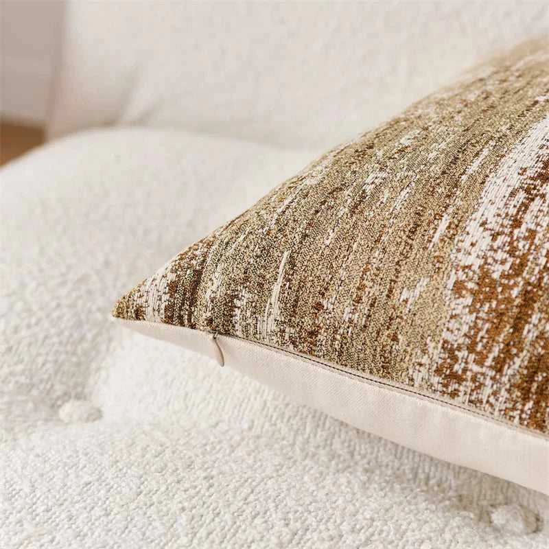 INS Style Jacquard Cushion Covers Chenille Striped Textured Pillow Case for Home Couch Bed Living Room Decor 14:193#Black;5:201298988#1pc 30X50cm Cushion Covers