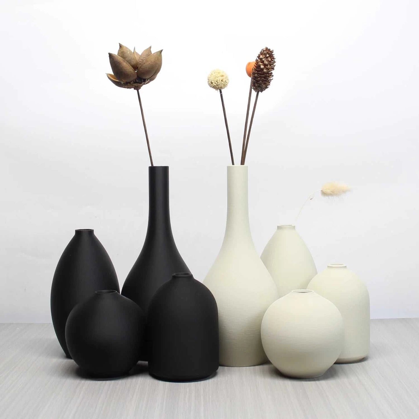Koyo 4 Piece Minimalist Vase Set - Modern Farmhouse Home Décor 14:29 vase