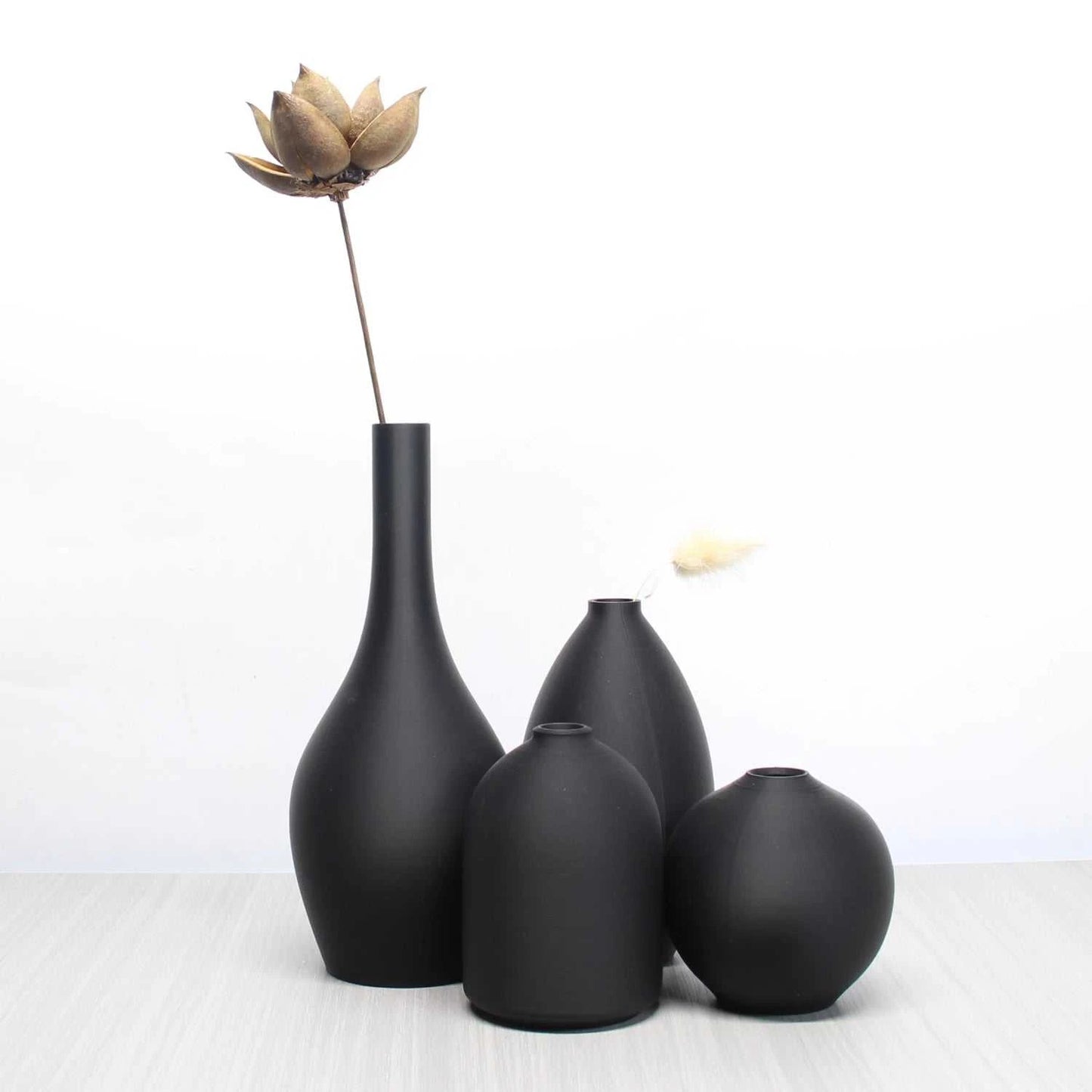 Koyo 4 Piece Minimalist Vase Set - Modern Farmhouse Home Décor 14:29 vase