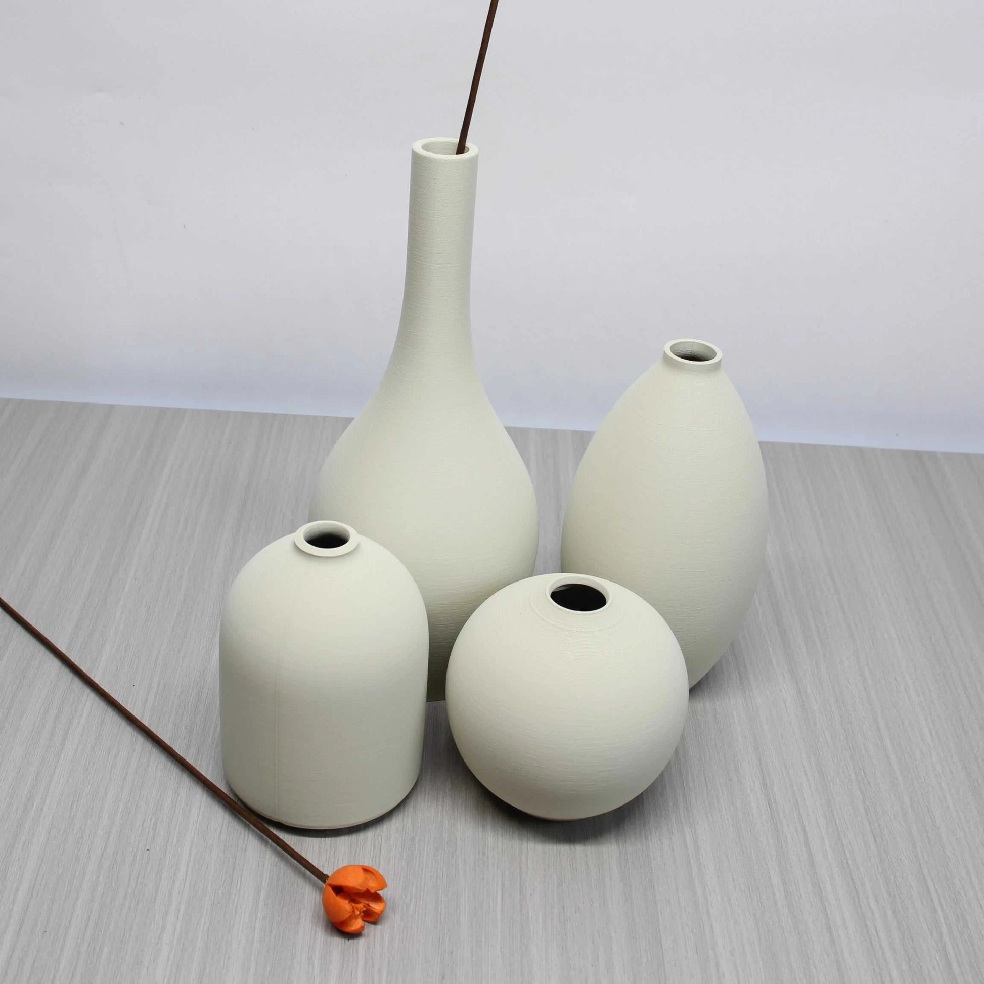 Koyo 4 Piece Minimalist Vase Set - Modern Farmhouse Home Décor 14:29 vase