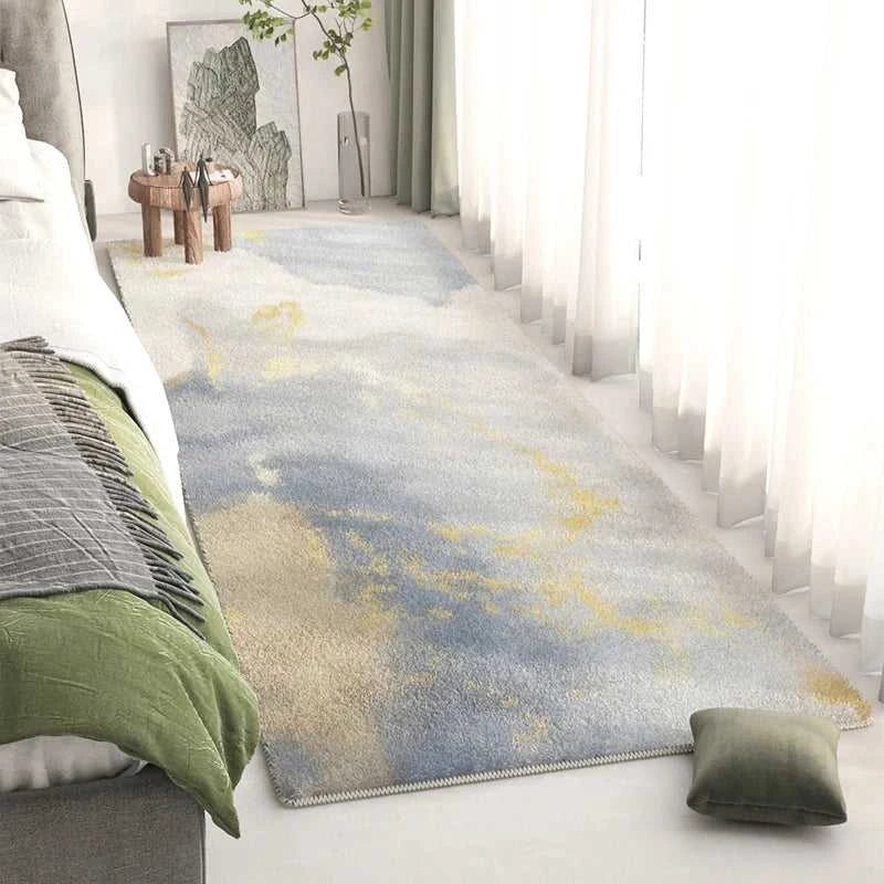 Lado Long Bedside Rug - Fluffy Plush Non-Slip Bedroom Carpet 14:29#1;5:200844313#40x120cm Carpets