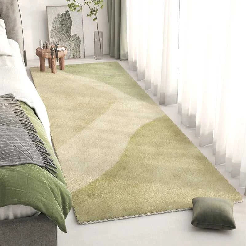 Lado Long Bedside Rug - Fluffy Plush Non-Slip Bedroom Carpet 14:29#1;5:200844313#40x120cm Carpets