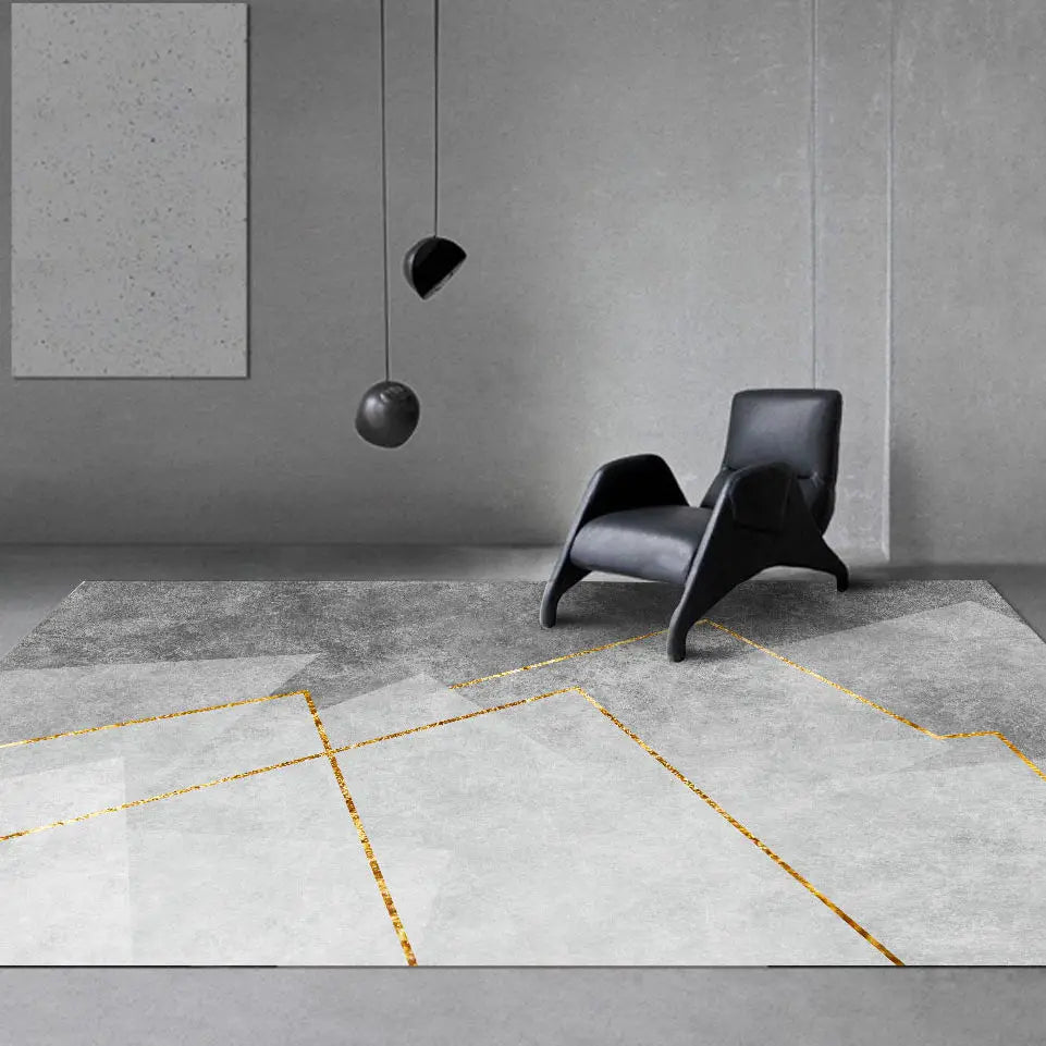 Mocco Modern Grey Area Rug | Premium Living Room Carpet